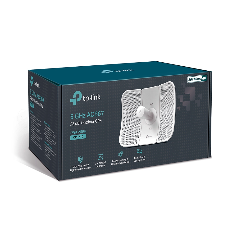 TP-LINK CPE710 5GHZ 867MBPS 23DBI WIRELESS AC OUTDOOR CPE - Image 3