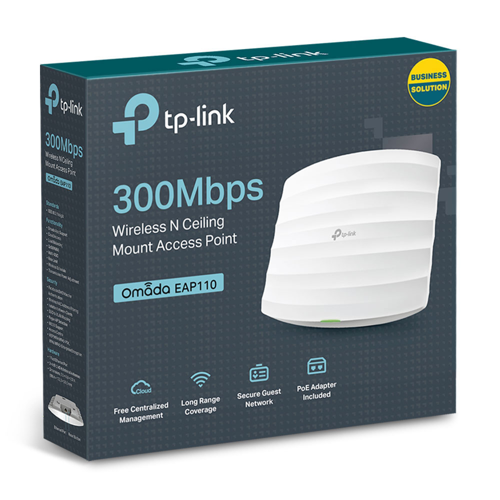 TP-LINK EAP110 2.4GHZ 300MBPS WIRELESS N PASSIVE POE CEILING ACCESS POINT - Image 4