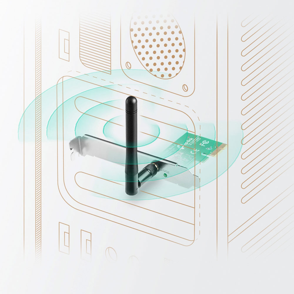 TP-LINK TL-WN781ND 150MBPS WIRELESS N PCI EXPRESS CARD - Image 2