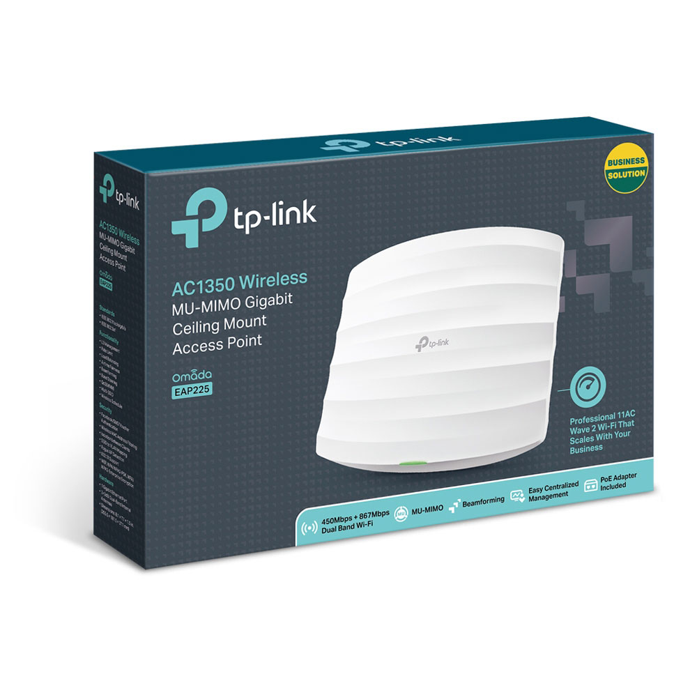 TP-LINK EAP225 AC1350 DUAL BAND WIRELESS MU-MIMO GIGABIT CEILING MOUNT ACCESS POINT - Image 4