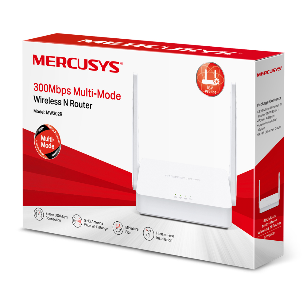MERCUSYS 300MBPS MULTI-MODE WIRELESS N ROUTER (MW302R) - Linkqage