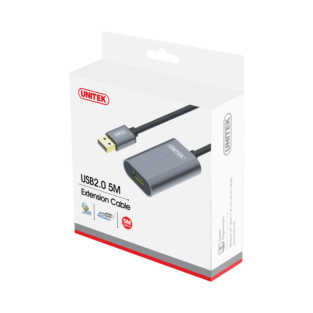UNITEK USB2.0 ACTIVE EXTENSION CABLE (Y-271 - Y-275) - Image 3