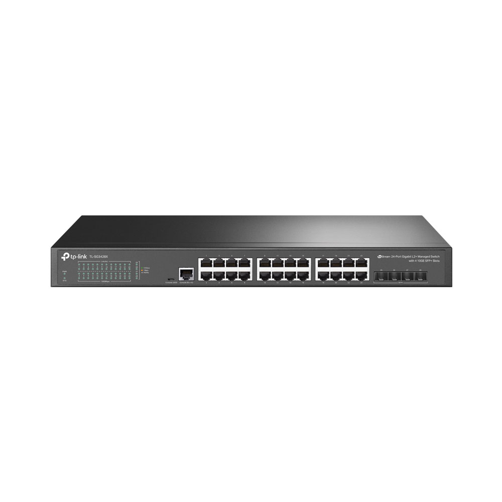 TP-LINK TL-SG3428X JETSTREAM 24-PORT GIGABIT L2+ MANAGED SWITCH WITH 4 10GE SFP+ SLOTS - Image 2