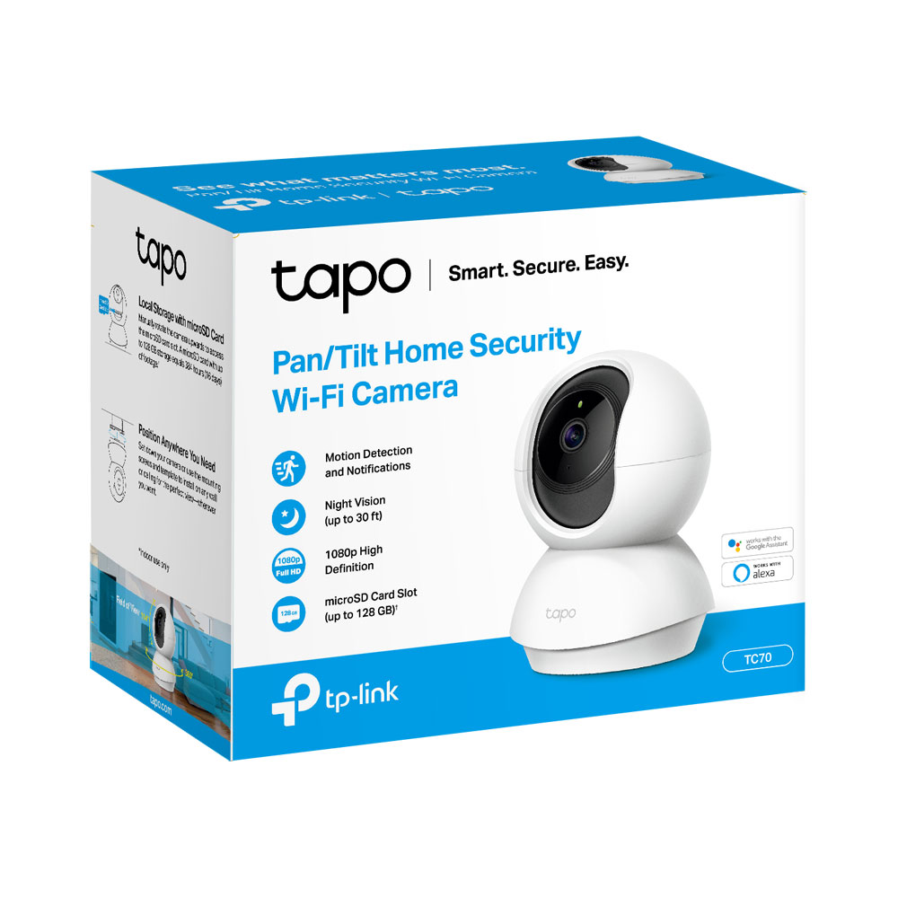 TP-Link Pan/Tilt Home Security Wi-Fi Camera - TC70 Online