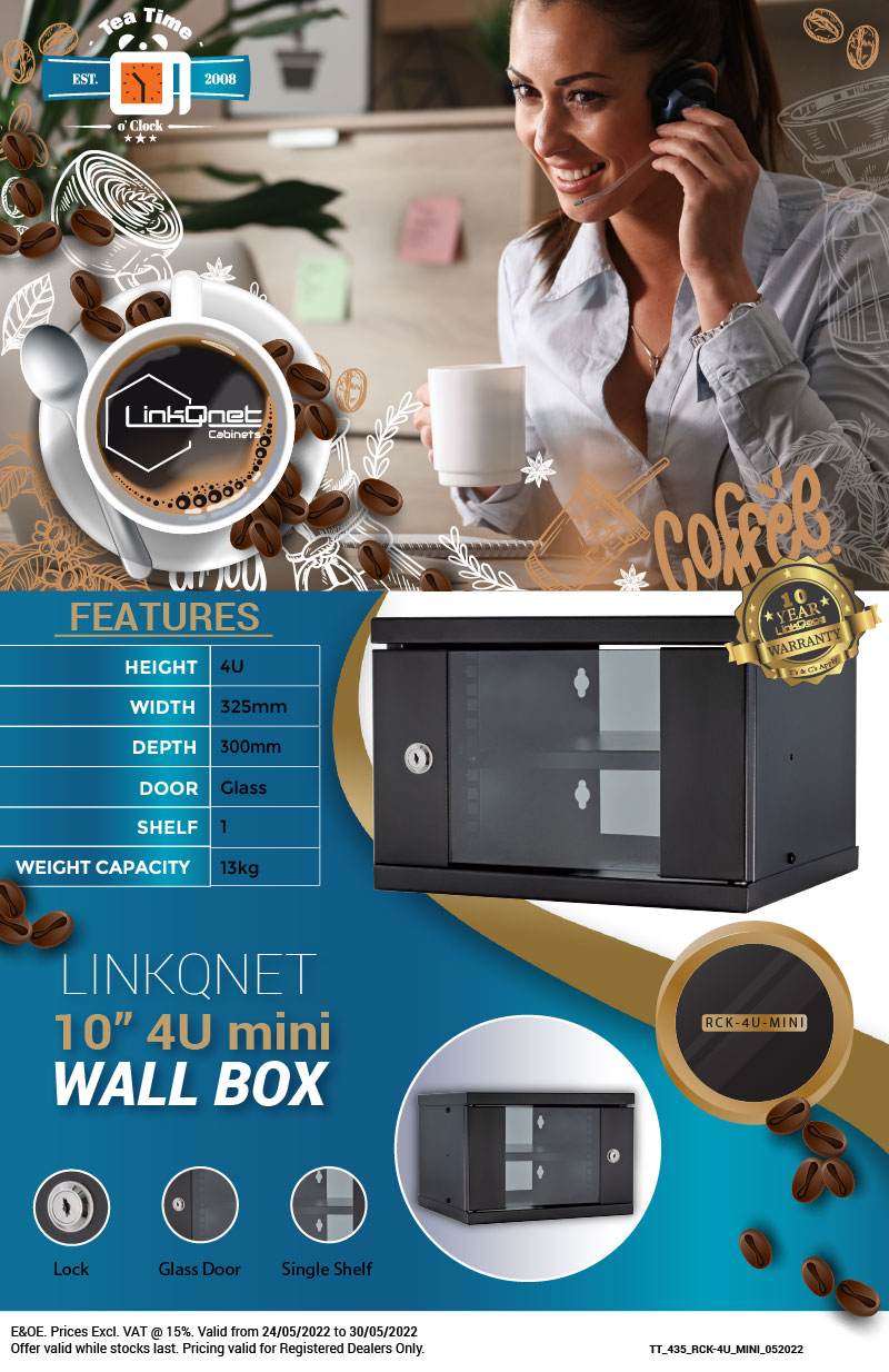 [TEA TIME O’CLOCK #435] LINKQNET 10″ 4U Mini Wall Box 🗄️☕