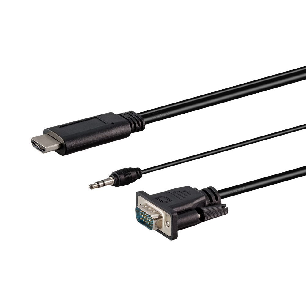 loyalitet honning Flyvningen 1.8M HDMI MALE TO VGA MALE WITH AUDIO CABLE - Linkqage
