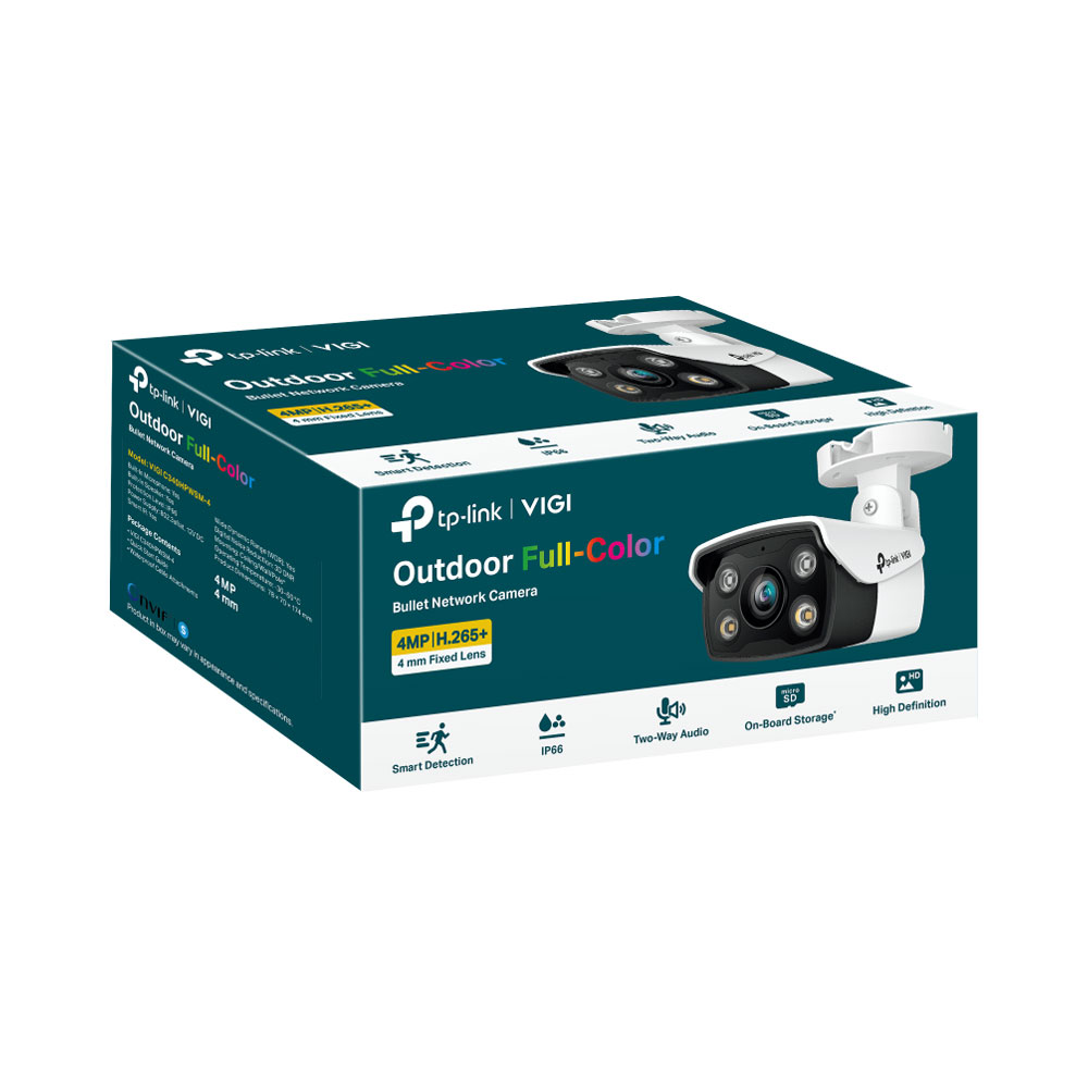 TP-LINK VIGI C340 4MP FULL-COLOUR OUTDOOR BULLET NETWORK CAMERAS - Image 2