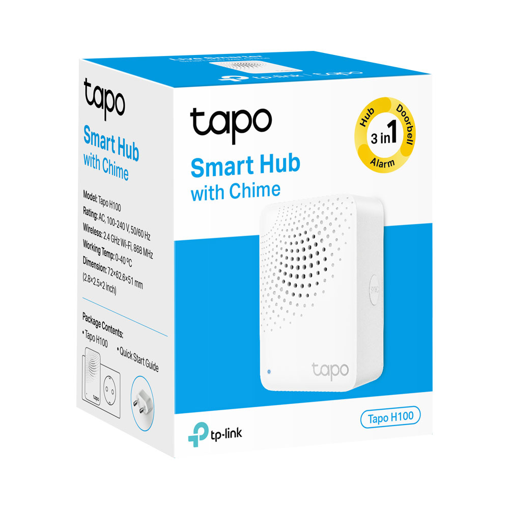 TP-Link Tapo H100 Smart IoT Hub with Chime - TAPO H100