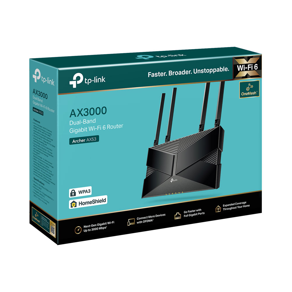 TP-LINK ARCHER AX53 AX3000 DUAL BAND GIGABIT WI-FI 6 ROUTER - Image 5