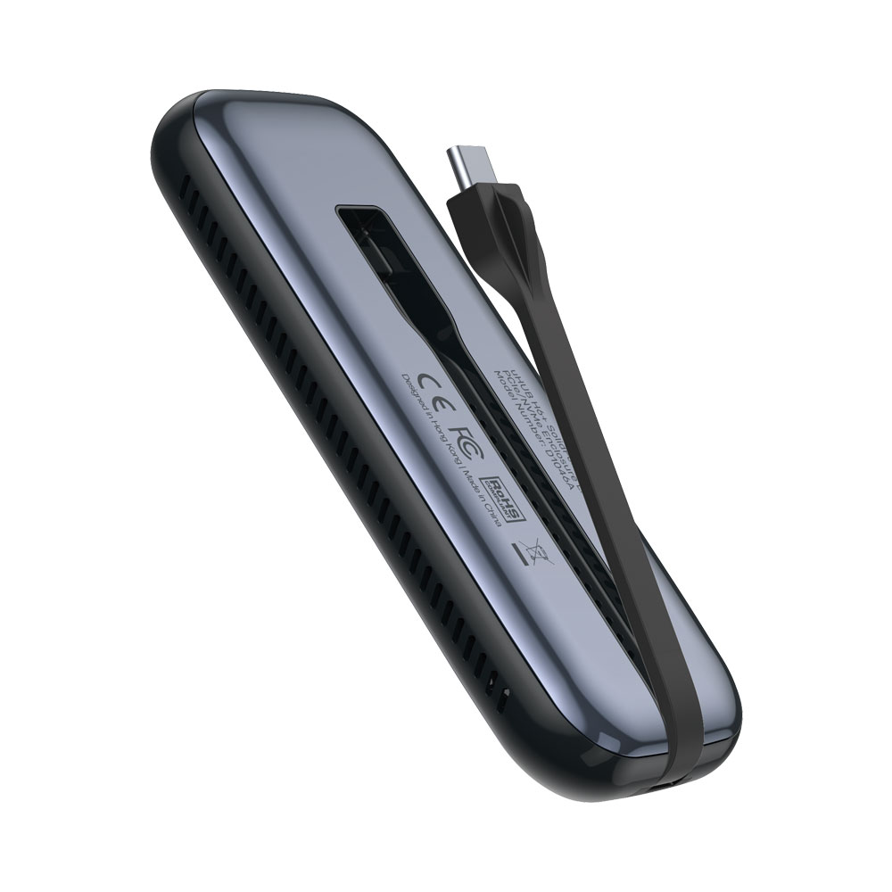 UNITEK TYPE-C 6-IN-1 PORT REPLICATOR WITH M.2 SSD STORAGE (D1046A) - Image 3