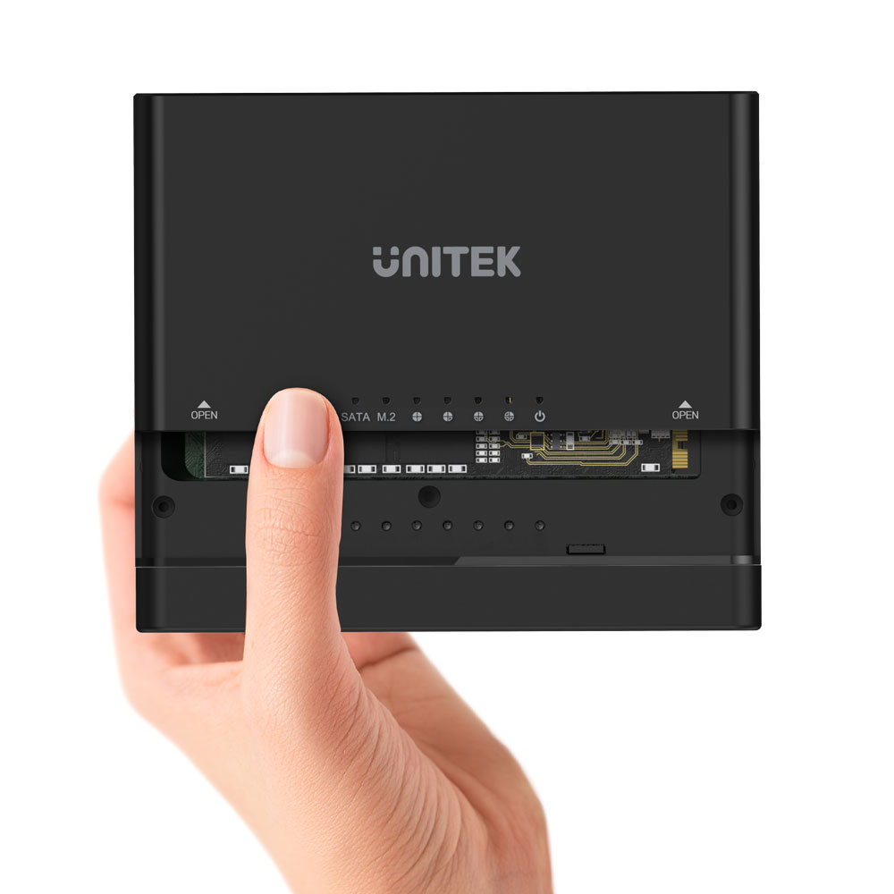 UNITEK SOLIDFORCE+ S1222A | TWO-WAY OFFLINE CLONE | TYPE-C TO NVME M.2 ENCLOSURE PLUS 2.5"/3.5" SATA ADAPTER - Image 3