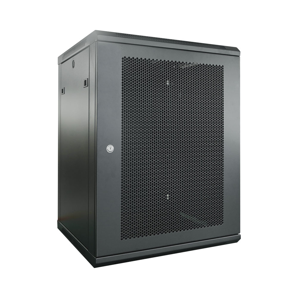 LINKQNET SINGLE SECTION 600 × 450MM WALLBOX WITH MESH FRONT DOOR - FLAT PACKED (4U - 15U) - Image 2