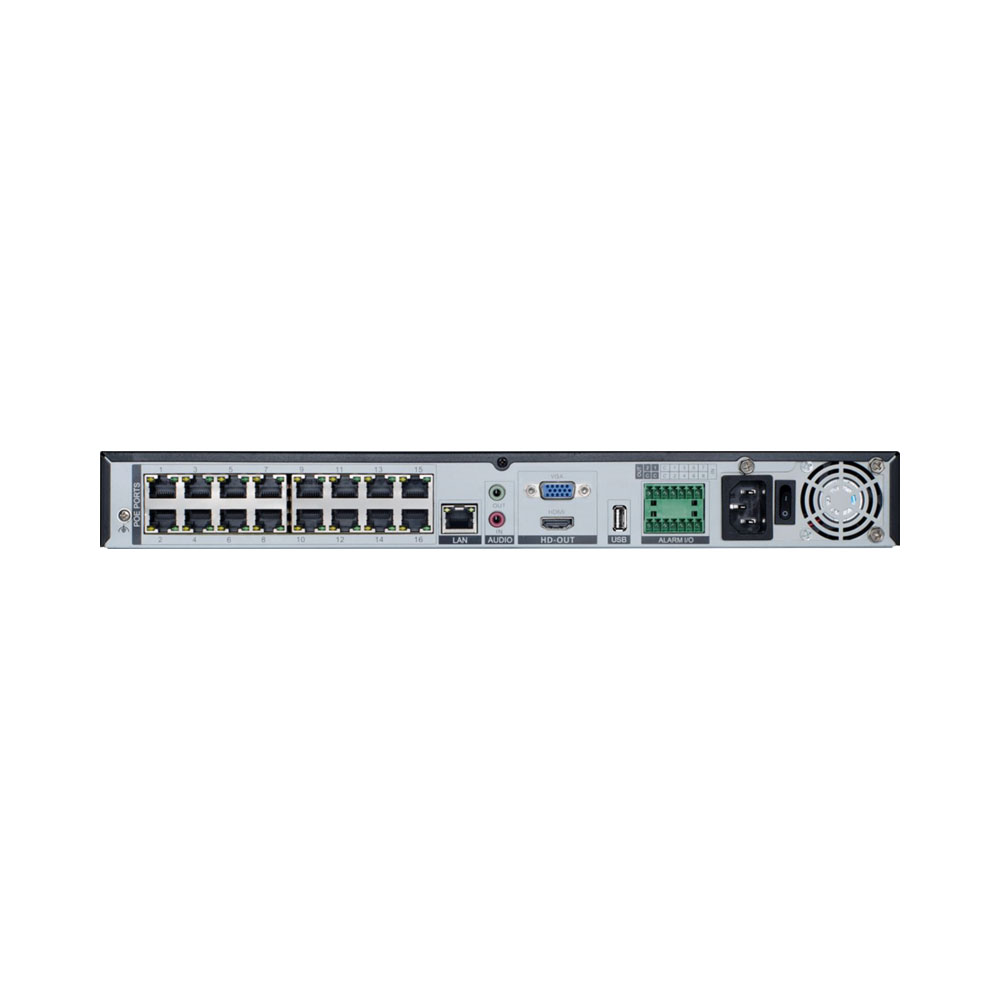 SUNELL NVR 16CH, 2BAY, 1X LAN, 16X POE, H.265+ - Image 2