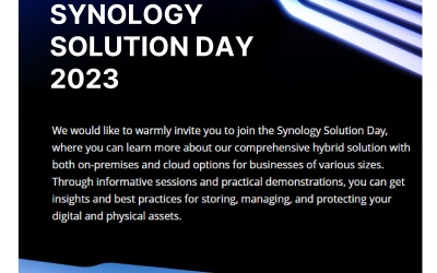[SYNOLOGY] You’re Invited to the Synology Solution Day 2023!