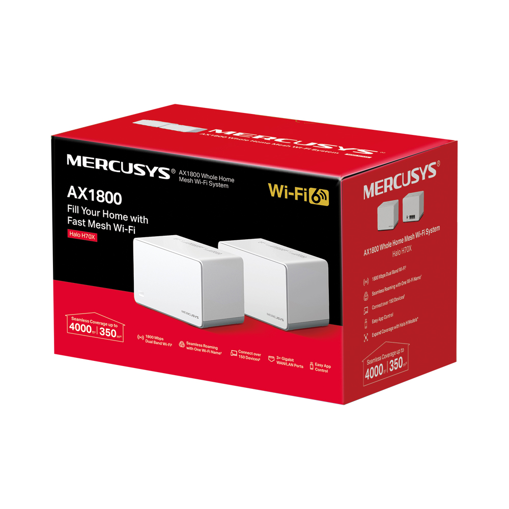 MERCUSYS HALO H70X | AX1800 WHOLE HOME MESH WI-FI 6 SYSTEM - Image 5