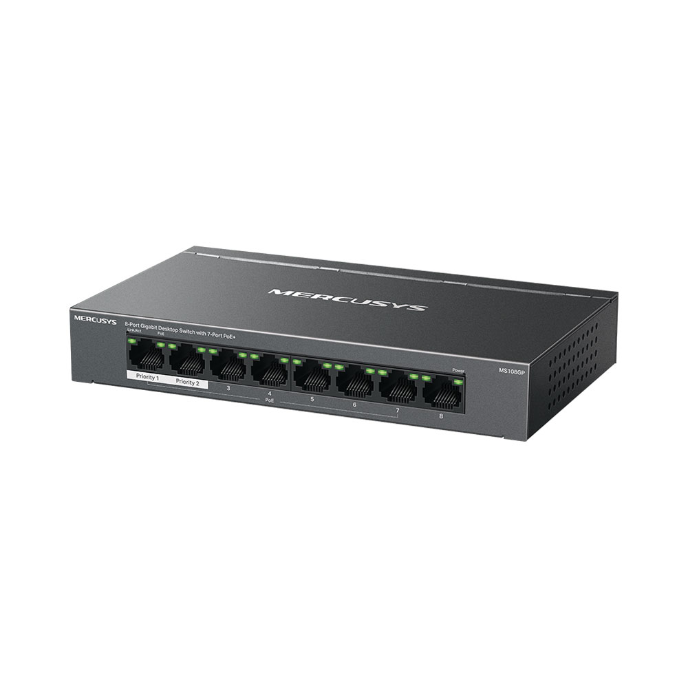 MERCUSYS MS105GP/MS108GP | GIGABIT DESKTOP SWITCH WITH 4/7-PORT POE+ - Image 5