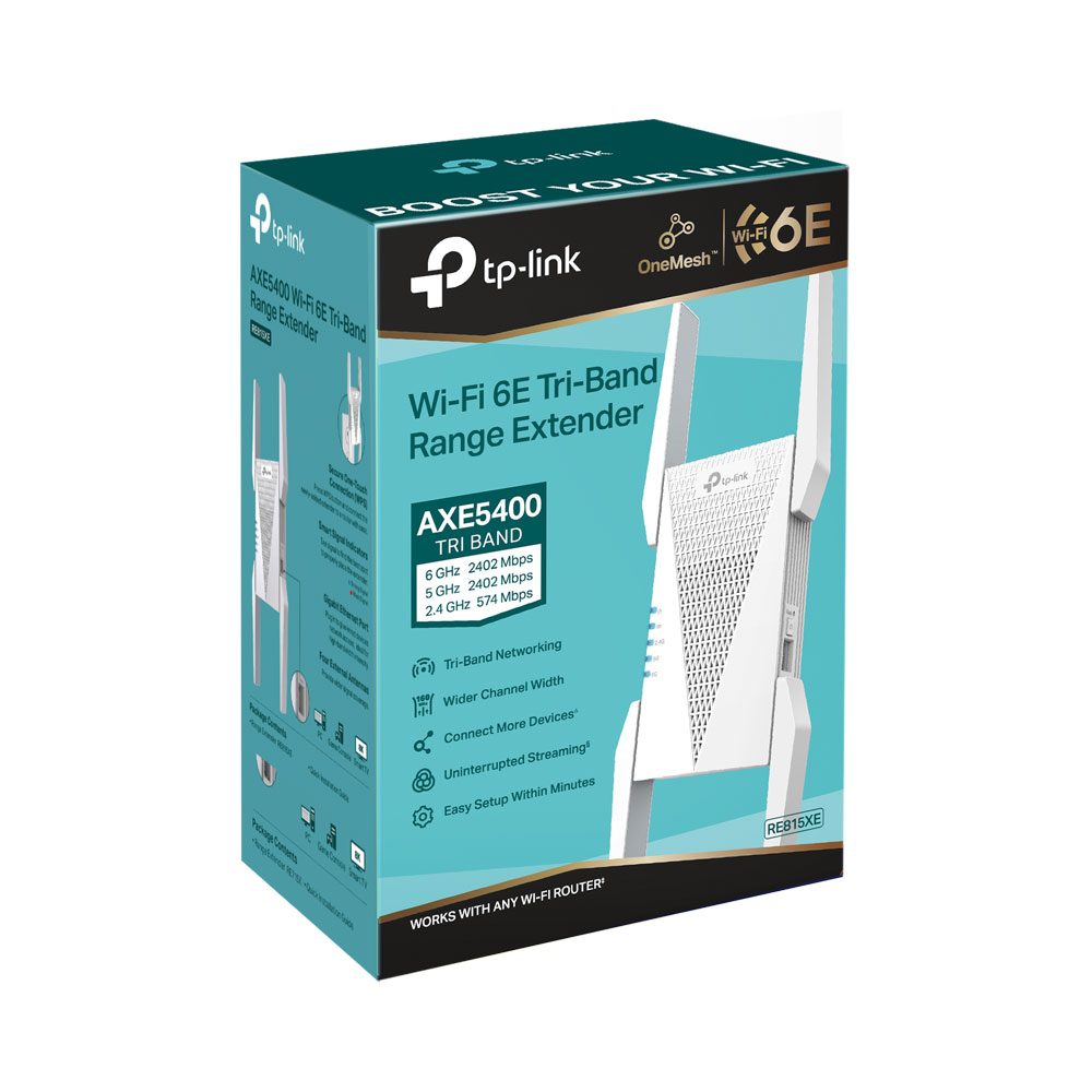 TP-LINK RE815XE | AXE5400 MESH WI-FI 6E TRI-BAND RANGE EXTENDER - Image 5