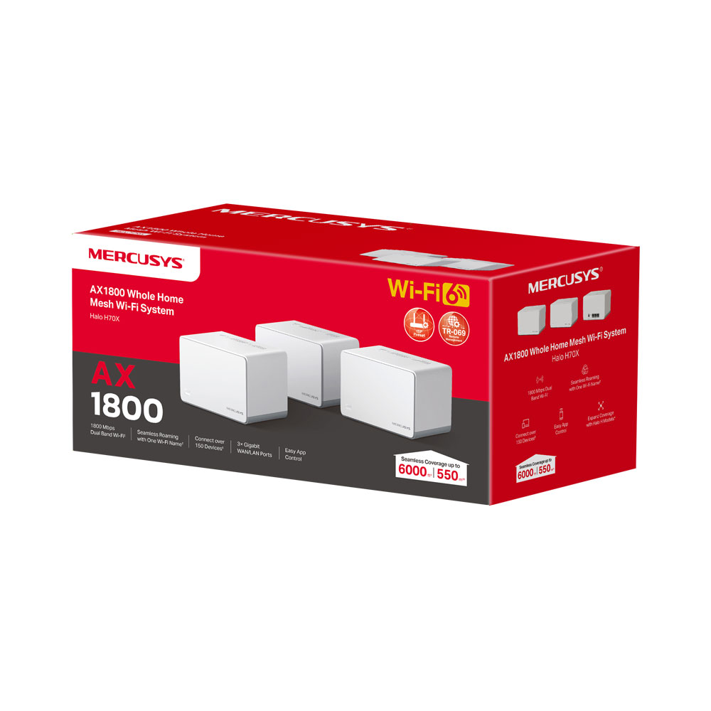 MERCUSYS HALO H70X | AX1800 WHOLE HOME MESH WI-FI 6 SYSTEM - Image 7