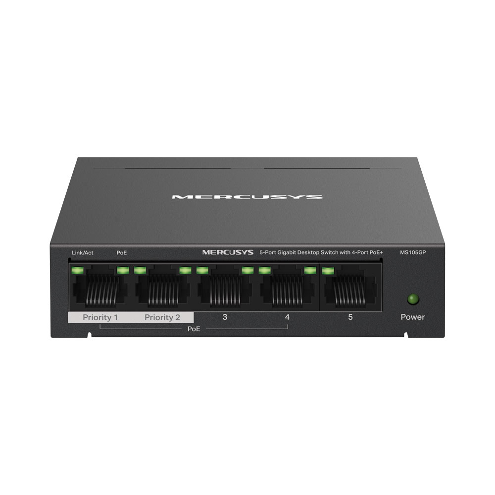 MERCUSYS MS105GP/MS108GP | GIGABIT DESKTOP SWITCH WITH 4/7-PORT POE+ - Image 3