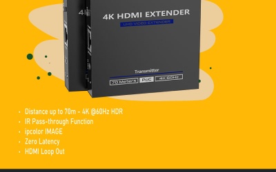 [TEA TIME O’CLOCK #858] LENKENG | 70m HDMI 4K @60Hz Extender Over CAT6/7☕