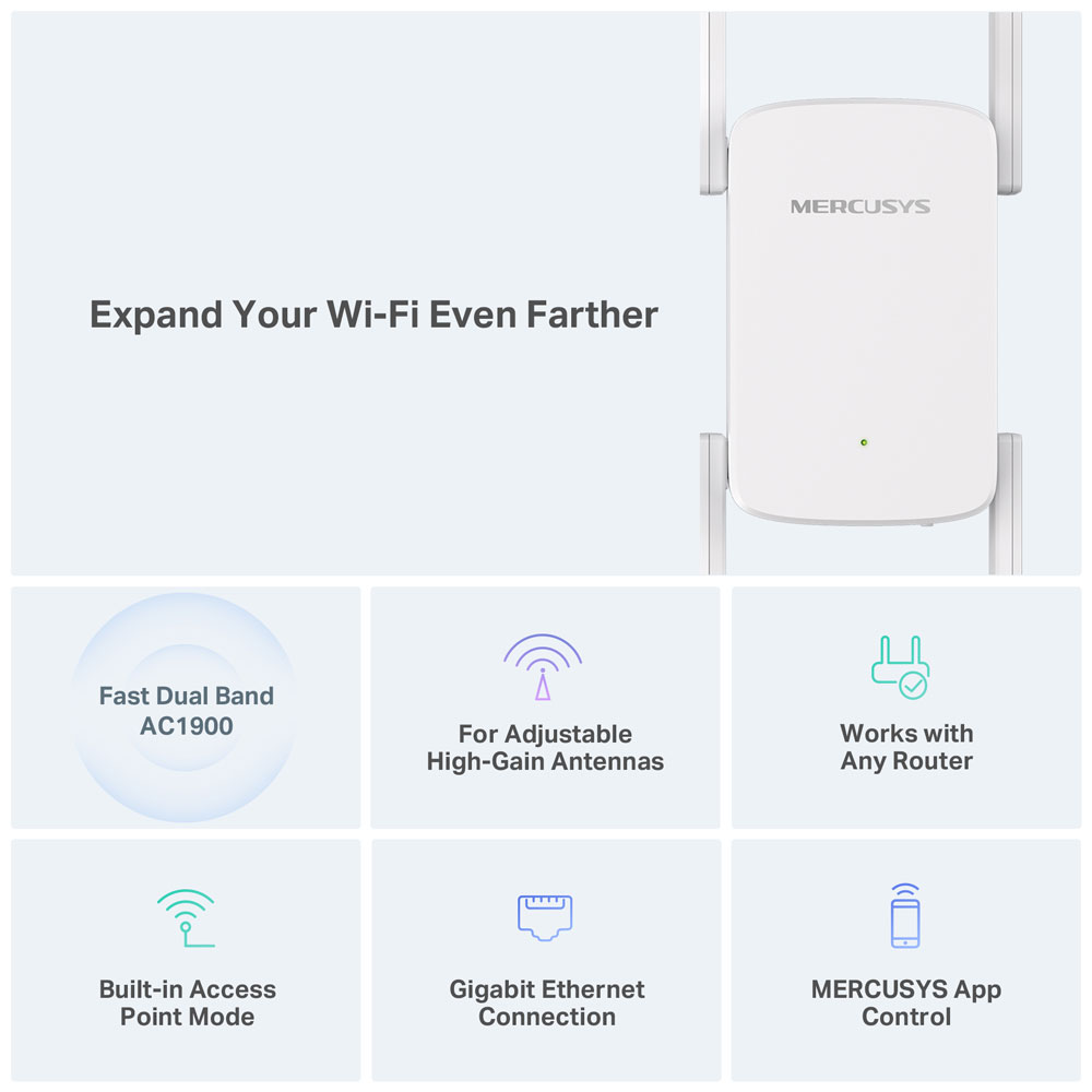 MERCUSYS ME50G | AC1900 WI-FI RANGE EXTENDER - Image 4
