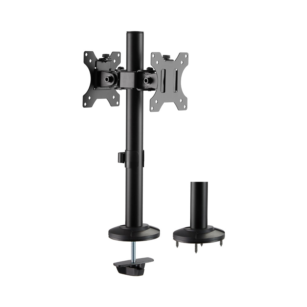 LINKQNET LDT40-G02 | 17"-32" ARTICULATING POLE MOUNT BACK-TO-BACK DUAL MONITOR BRACKET