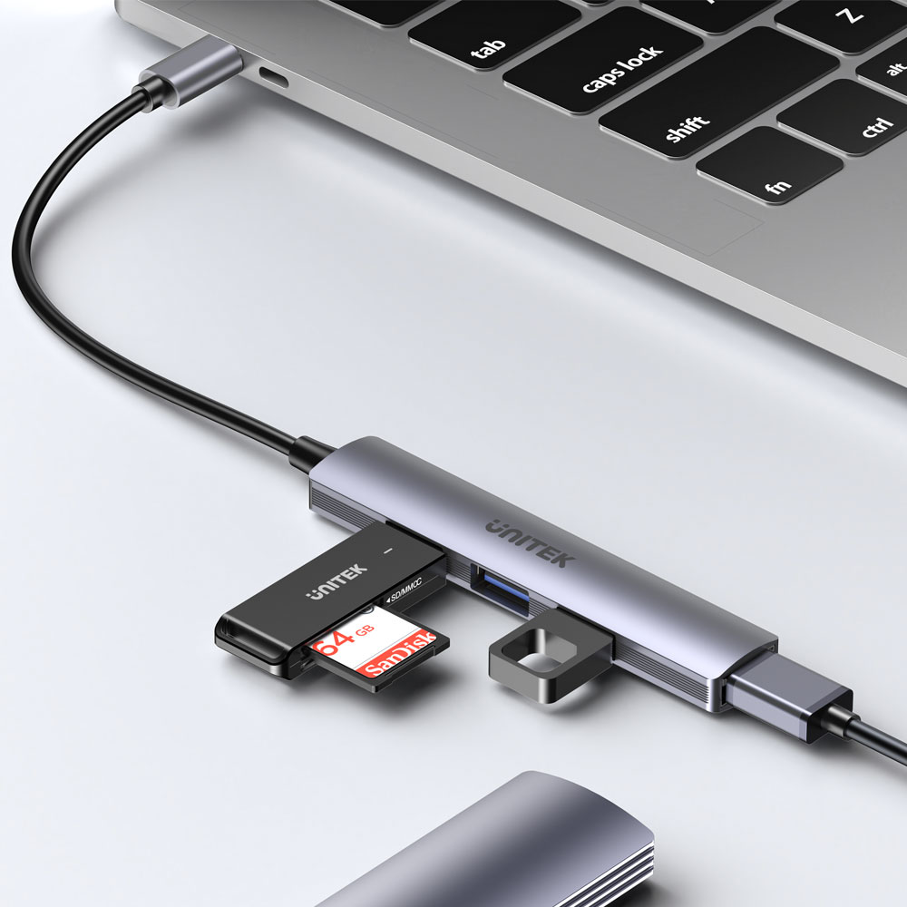 UNITEK H1208B | 4-PORT USB TYPE-C HUB (3X PORTS 480MBPS, 1X PORT 5GBPS) - Image 6