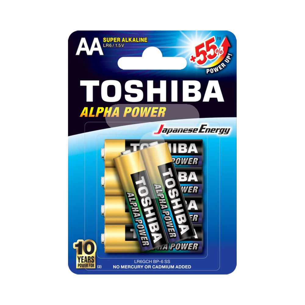 TOSHIBA LR6GCH | ALPHA POWER ALKALINE AA BATTERIES - Image 2