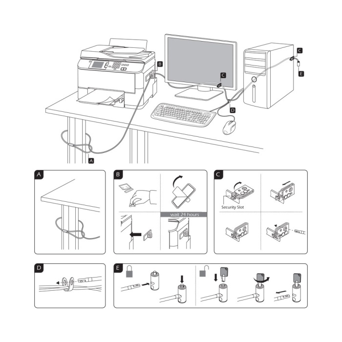 ANTI-THEFT SECURITY LOCK FOR DESKTOP SETUP - Linkqage