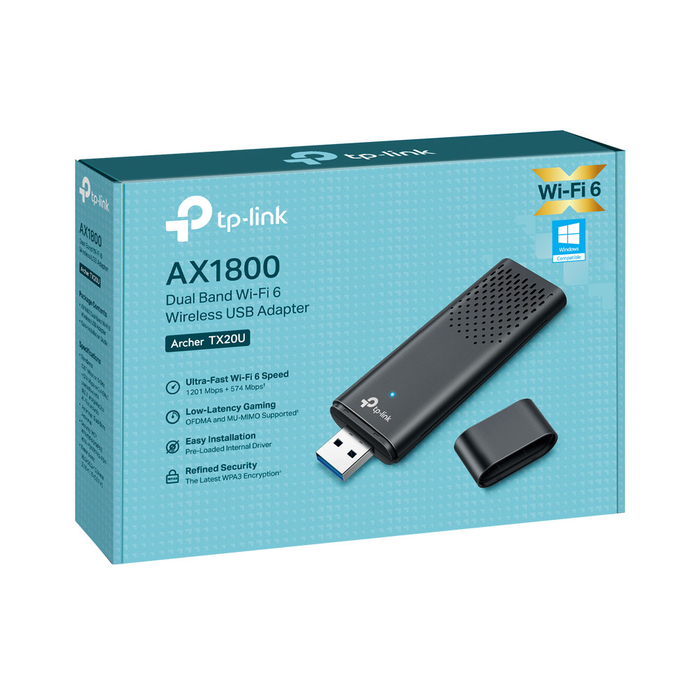 TP-LINK ARCHER TX20U | AX1800 DUAL BAND WI-FI 6 WIRELESS USB ADAPTER - Image 3
