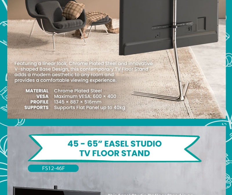 [TEA TIME O’CLOCK #884] Modern Easel TV Floor Stands – PERFECT FOR YOUR HOME!!!☕