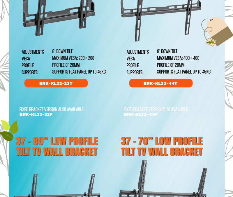 [TEA TIME O’CLOCK #885] LINKQNET BRACKETS | Low Profile Tilt and Fixed Wall Brackets ☕