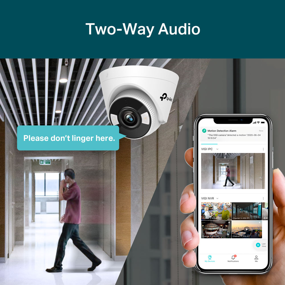TP-LINK VIGI C450 | 5MP FULL-COLOUR TURRET NETWORK CAMERA - Image 7