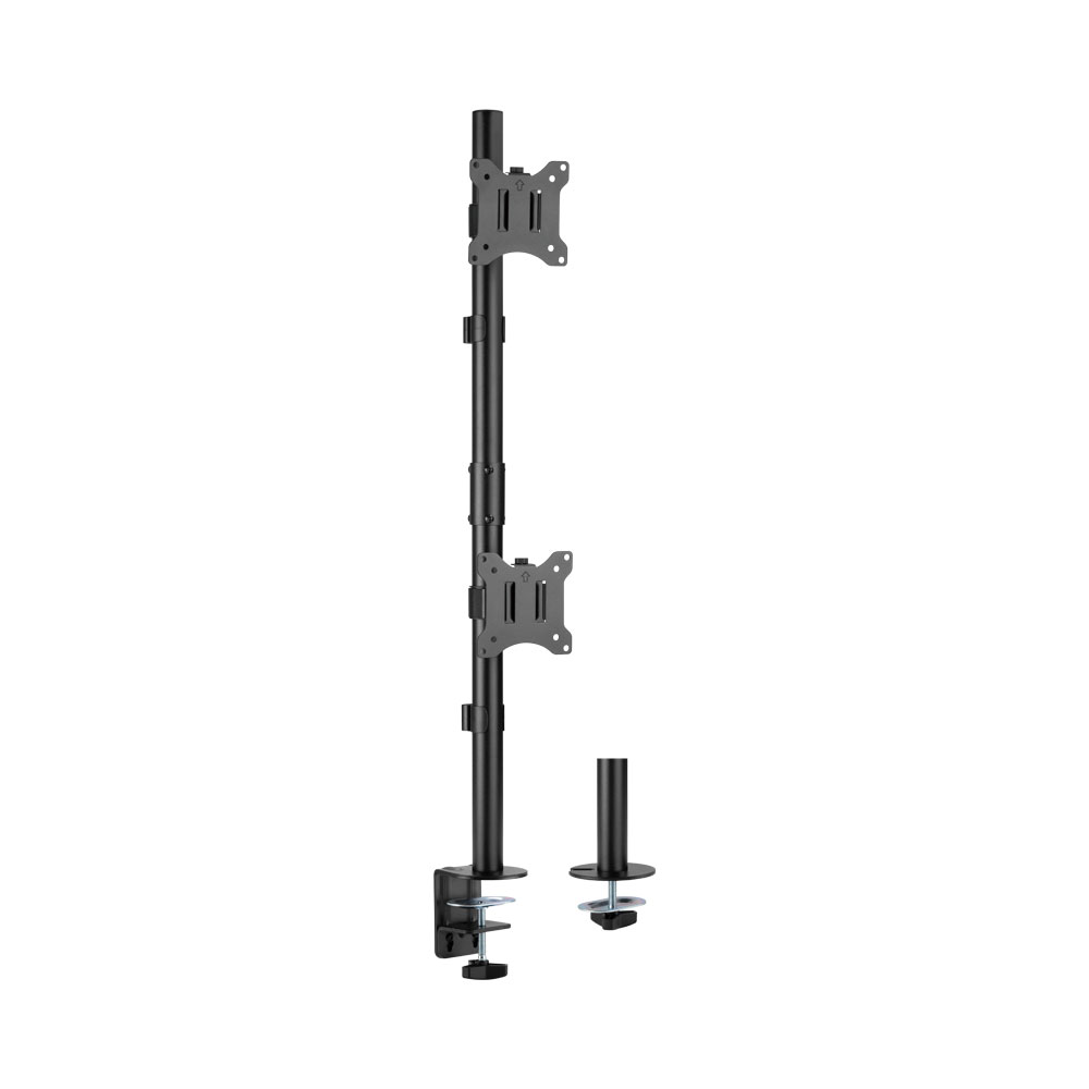 LINKQNET LDT57-C02V | 17-32 INCH DUAL SCREEN VERTICAL POLE MOUNT DESK BRACKET