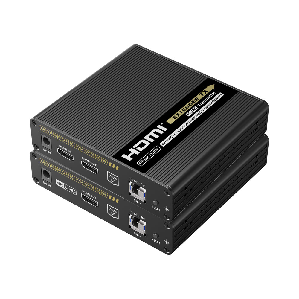 LENKENG 4K @60HZ HDR KVM EXTENDER KIT OVER 10G FIBRE UP TO 40KM