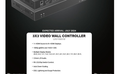 [COMING SOON #26] New Stock Coming Soon! LENKENG 3X3 VIDEO WALL CONTROLLER