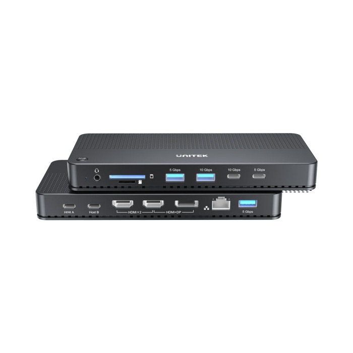 UNITEK D1103A01 | DUAL 4K DISPLAY REPLICATING KVM SWITCH WITH 100W
