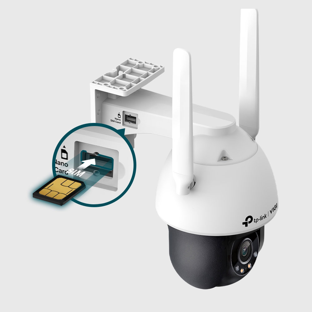 TP-LINK VIGI C540-4G | 4MP OUTDOOR FULL-COLOUR PAN TILT 4G NETWORK CAMERA - Image 3