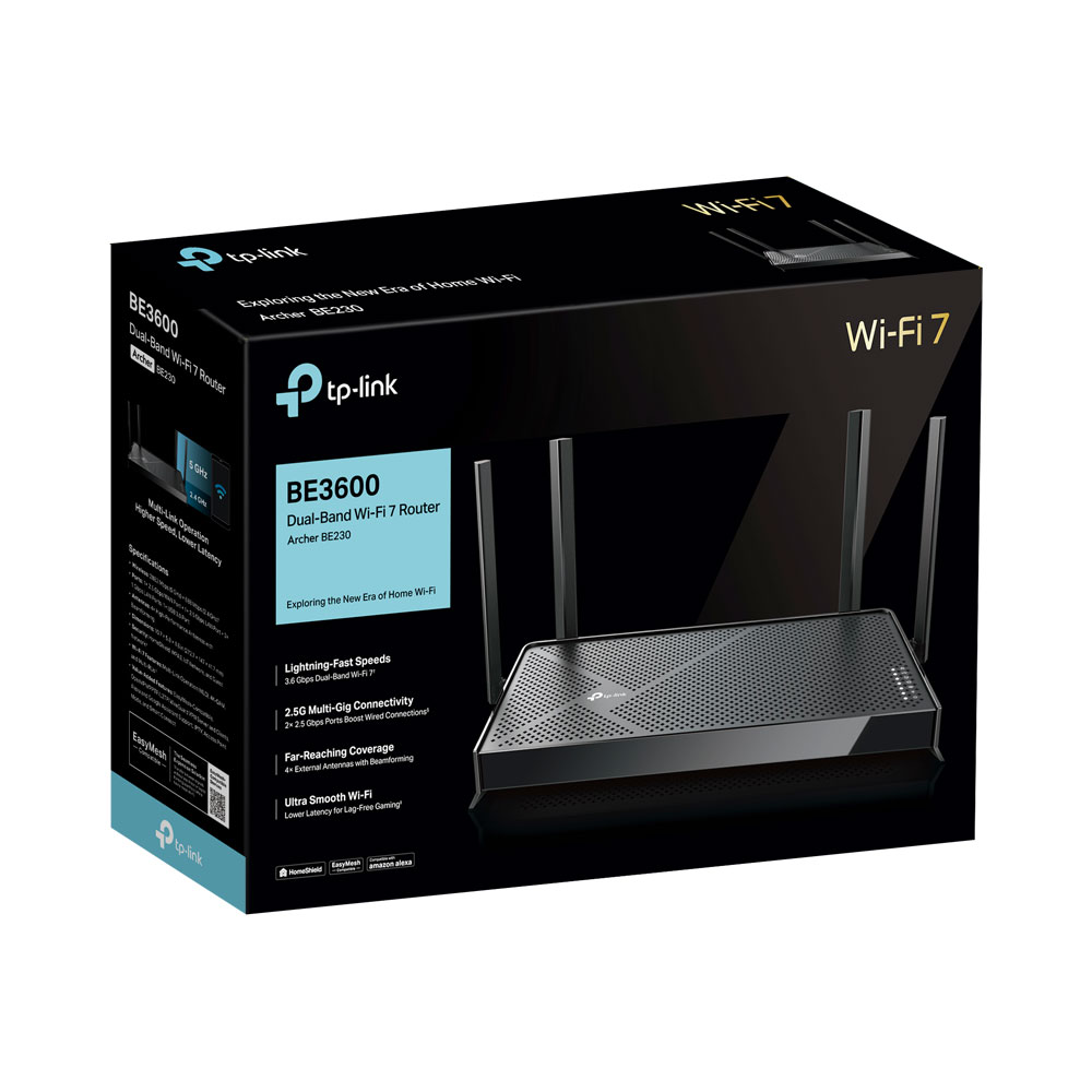 TP-LINK ARCHER BE230 | BE3600 DUAL-BAND WI-FI 7 ROUTER - Image 4