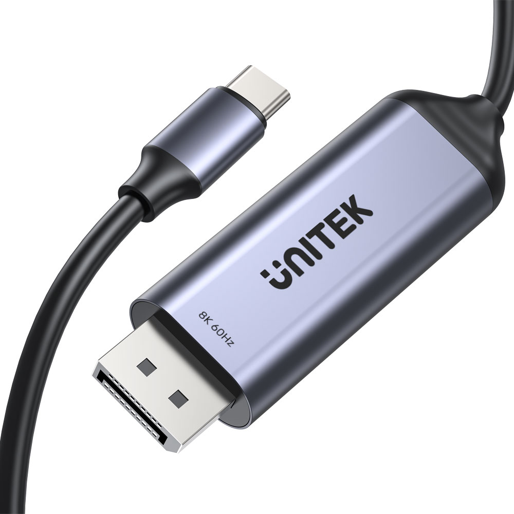 UNITEK V1423D | 1.8M USB TYPE-C TO 8K @60HZ DISPLAYPORT BI-DIRECTIONAL CABLE - Image 2
