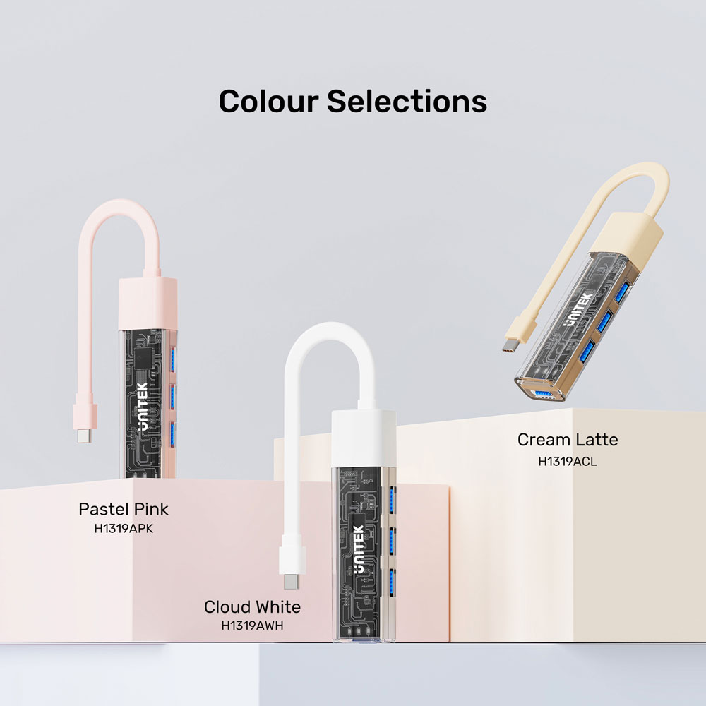 UNITEK H1319A | USB TYPE-C TO 4-PORT USB3.0 HUB WITH BI-DIRECTIONAL DETACHABLE CABLE - Image 9