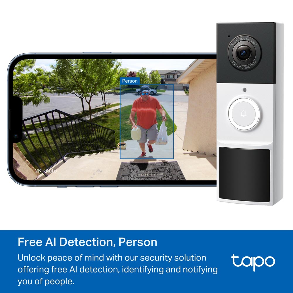 TP-LINK TAPO D210 | 3MP VIDEO DOORBELL CAMERA - Image 4