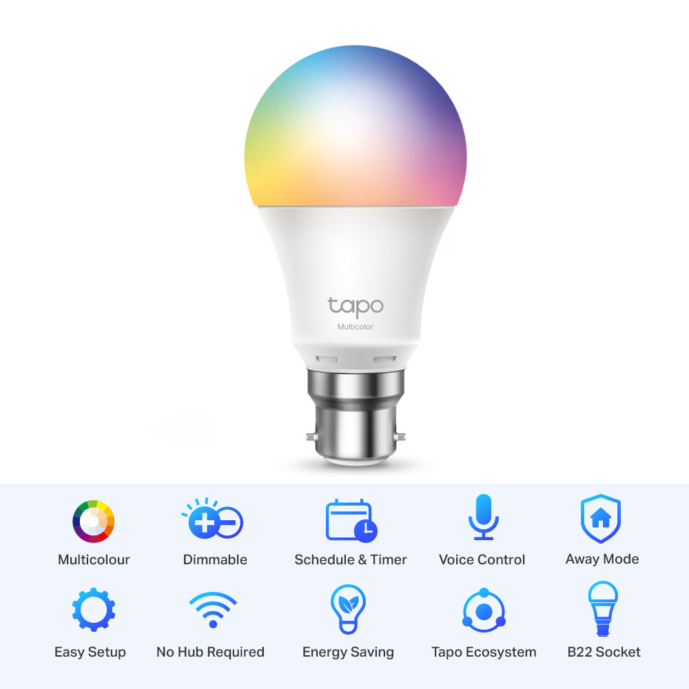TP-LINK TAPO L530B | SMART WI-FI MULTICOLOUR LIGHT BULB - Image 7