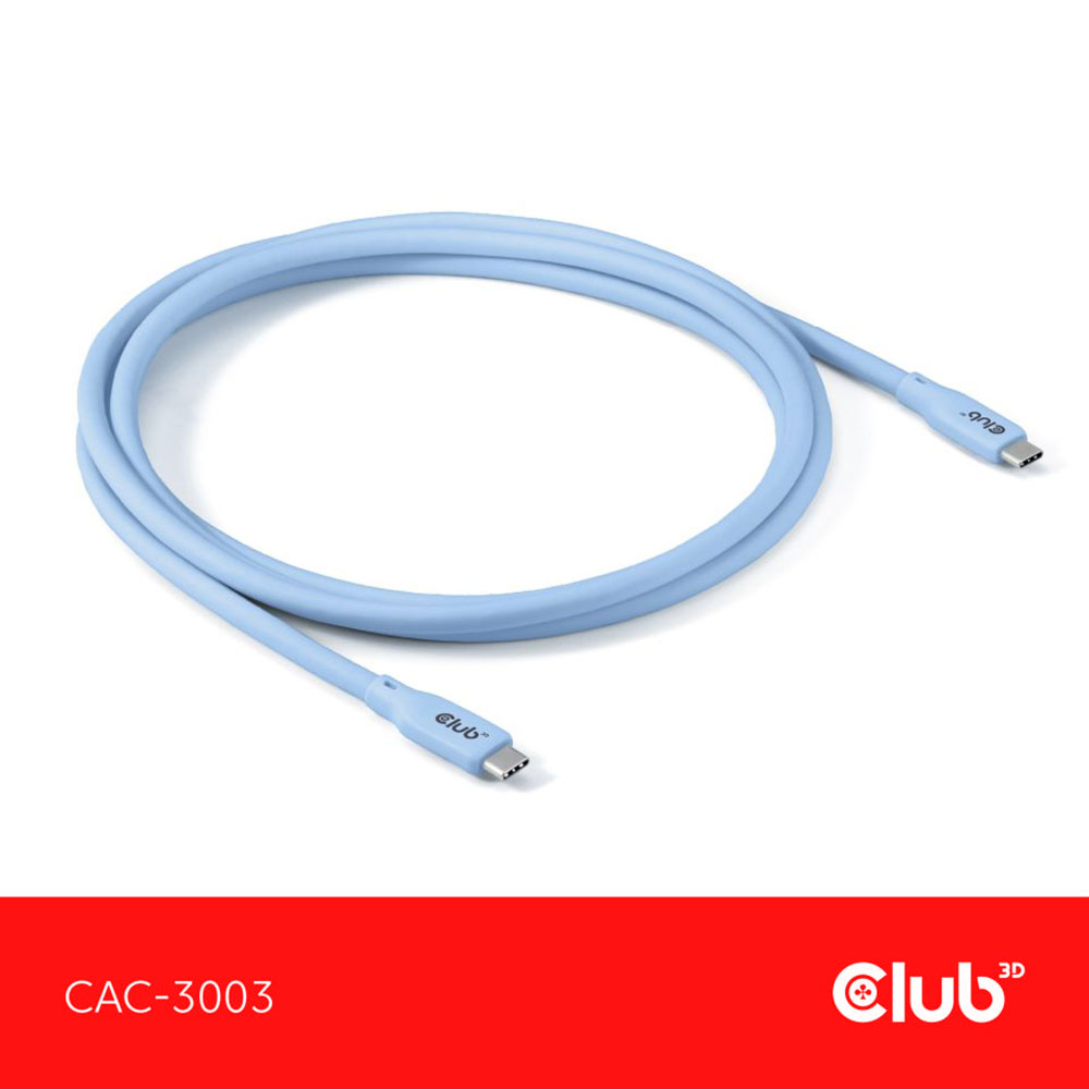 CLUB3D CAC-3000 SERIES | 2M 4K @60HZ 20GBPS 240W USB4.0 TYPE-C CABLE - Image 5