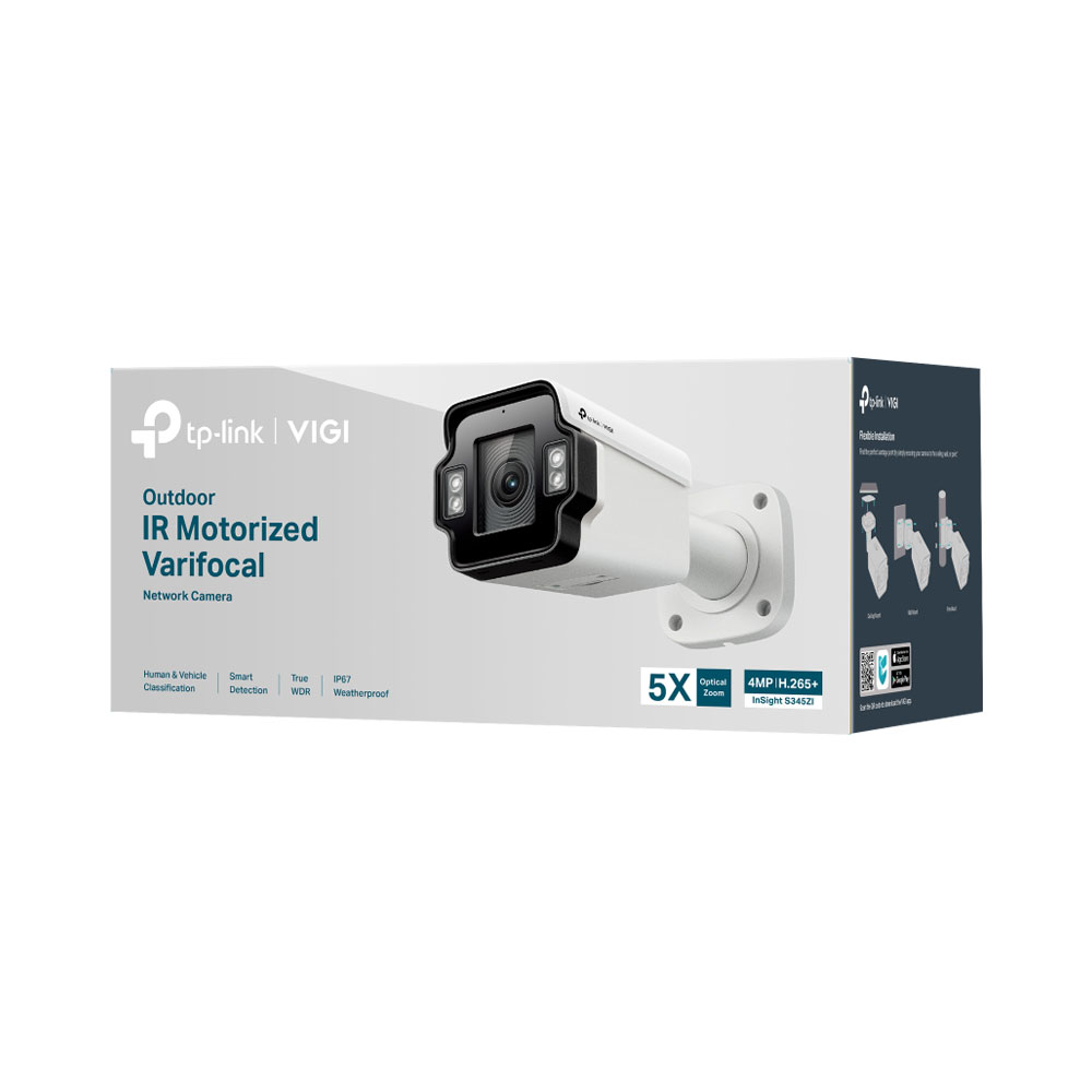 TP-LINK VIGI INSIGHT S345ZI | 4MP OUTDOOR IR MOTORIZED VARIFOCAL BULLET NETWORK CAMERA - Image 3