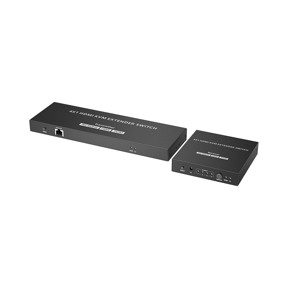LENKENG LKV441EX | 70M 4x1 4K @60HZ HDMI KVM EXTENDER SWITCH - Image 2