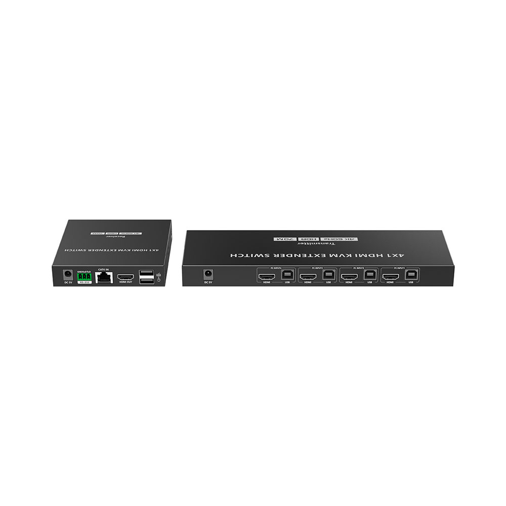 LENKENG LKV441EX | 70M 4x1 4K @60HZ HDMI KVM EXTENDER SWITCH - Image 3