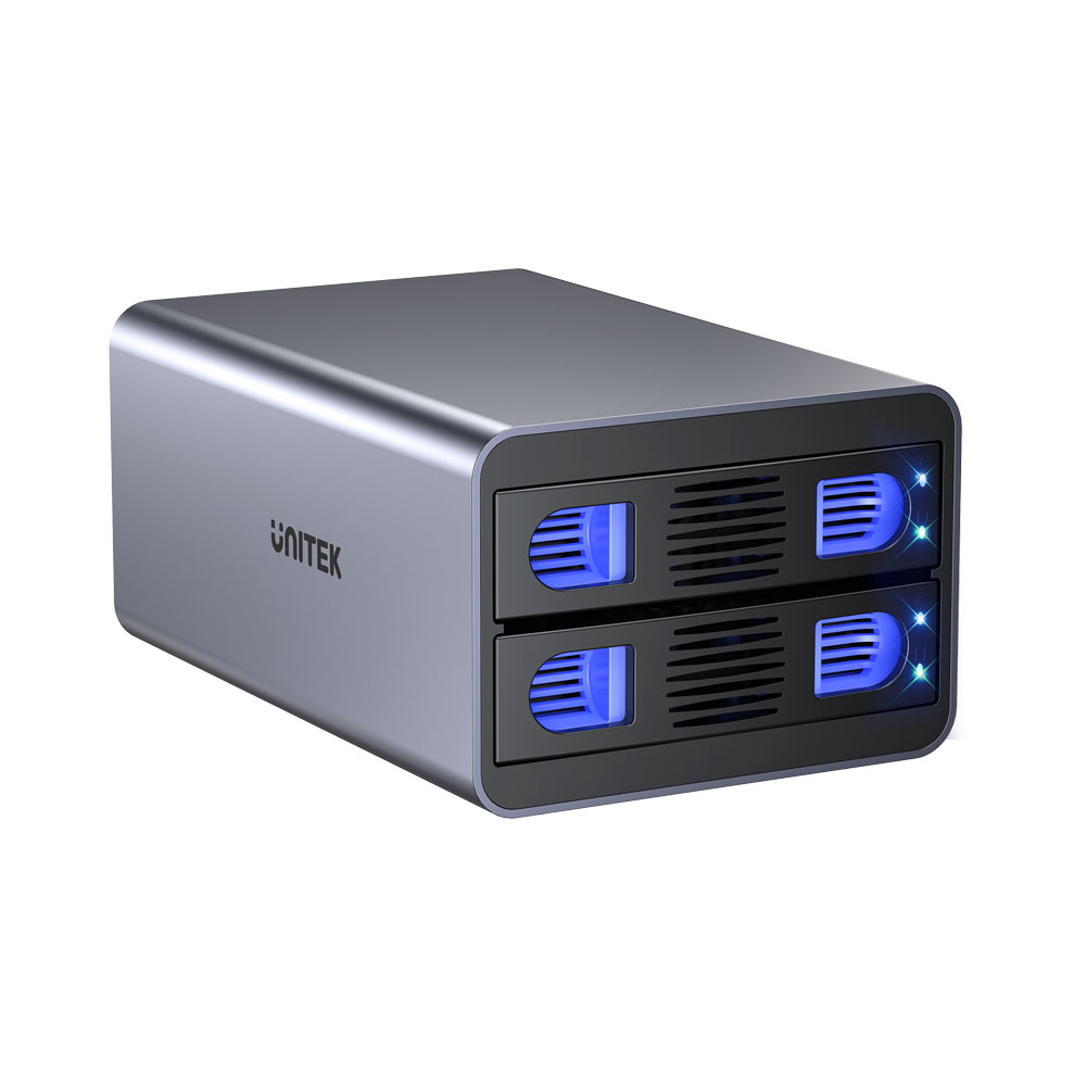 UNITEK S1308A | 2-BAY USB3.0 3.5 INCH HARD DRIVE ENCLOSURE