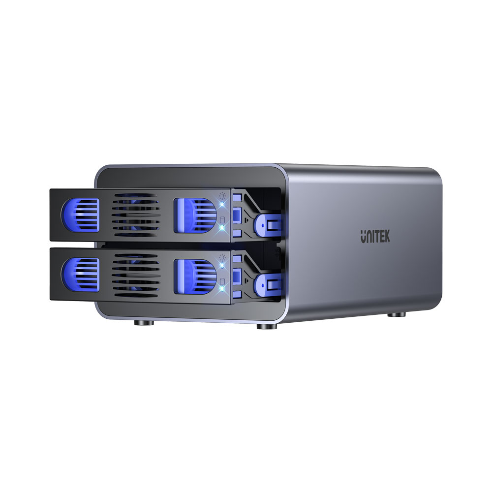 UNITEK S1308A | 2-BAY USB3.0 3.5 INCH HARD DRIVE ENCLOSURE - Image 2