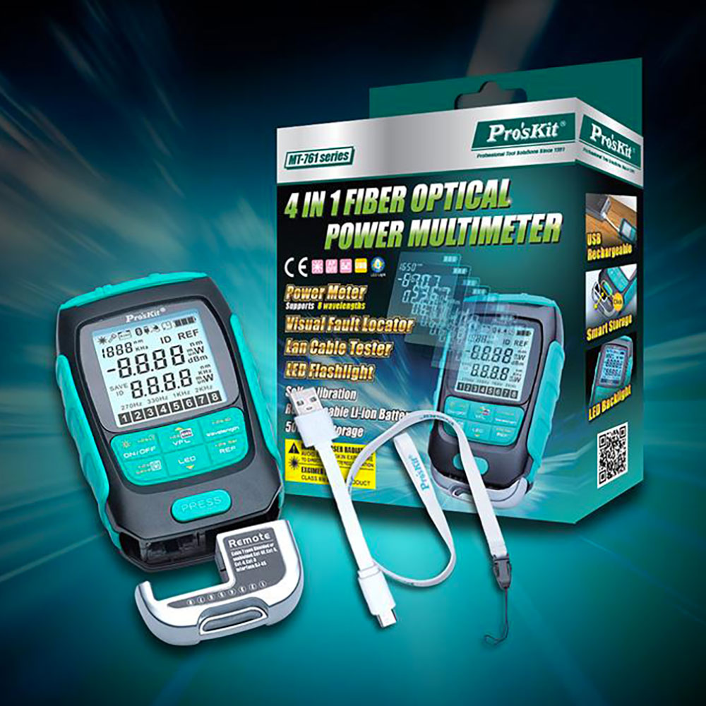 PROSKIT MT-7615 | 4-IN-1 FIBRE OPTICAL POWER MULTIMETER - Image 9